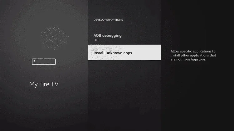 Choose Install unknown apps