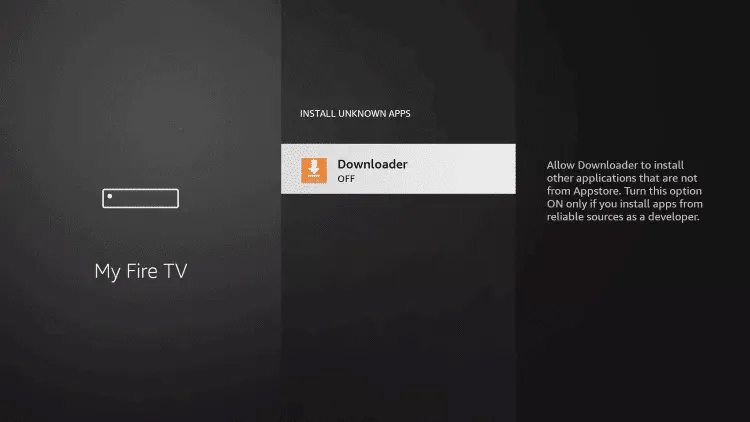 Find and open the Downloader app