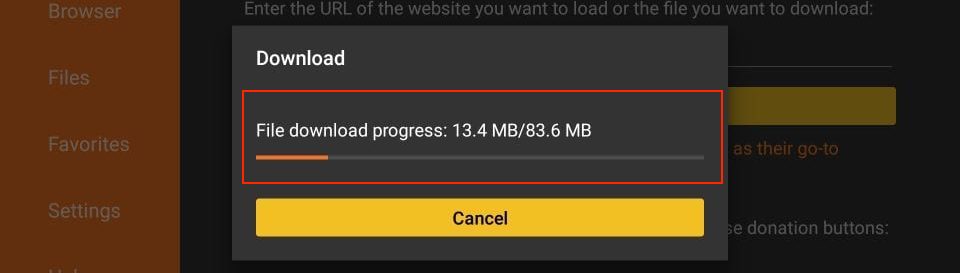 Please wait a short while until IPTV Smarters downloads onto your FireStick