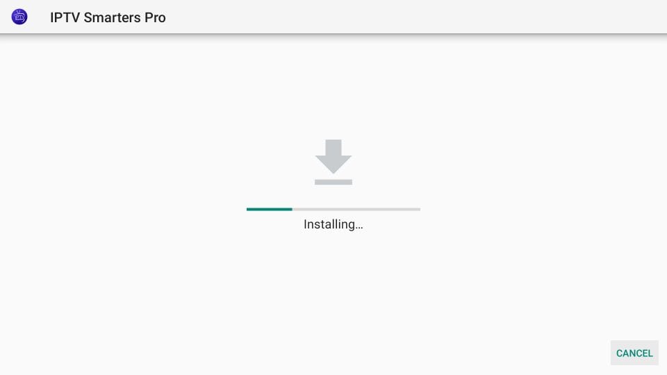 Please wait until the installation is done